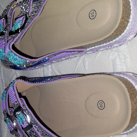 Sequined Sandals NWOT - Picture 7 of 10